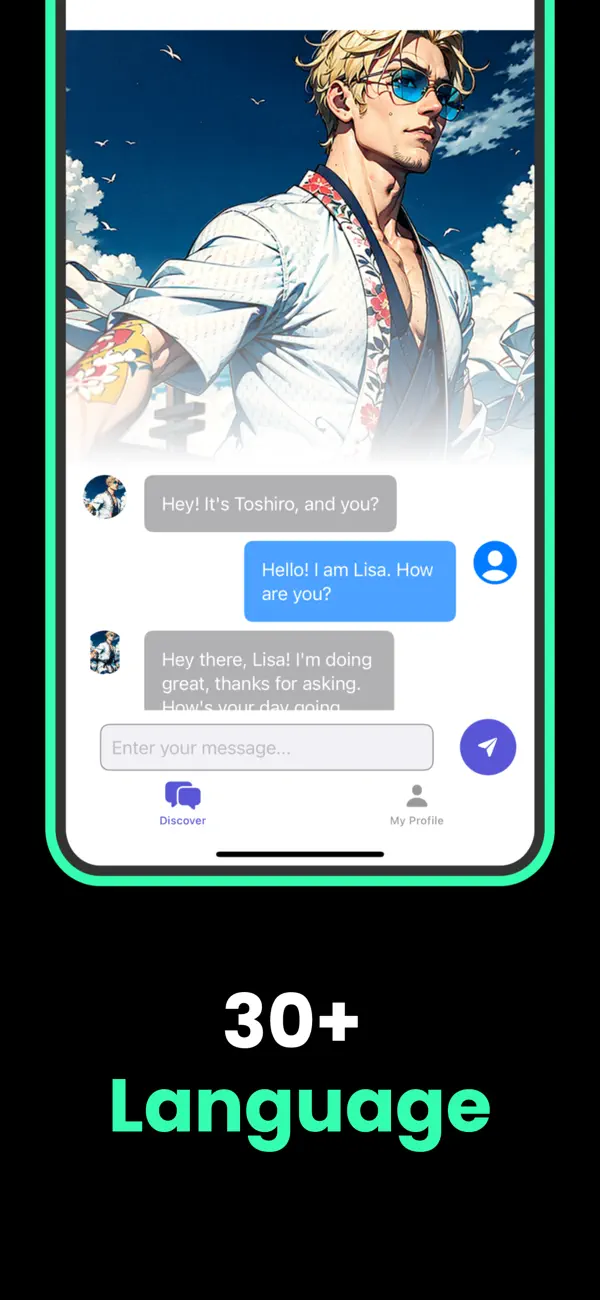 AI Boyfriend Anime Wonn App Store screenshot 3