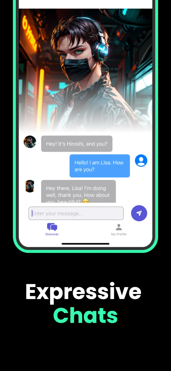 AI Boyfriend Anime Wonn App Store screenshot 5
