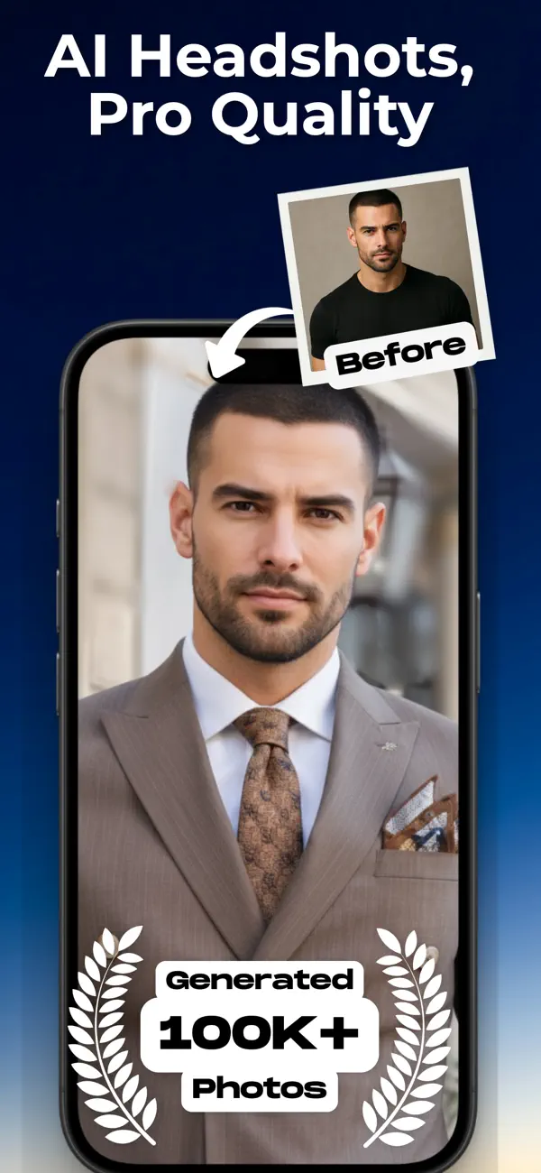 AI Headshot Photo Generator HS App Store screenshot 1