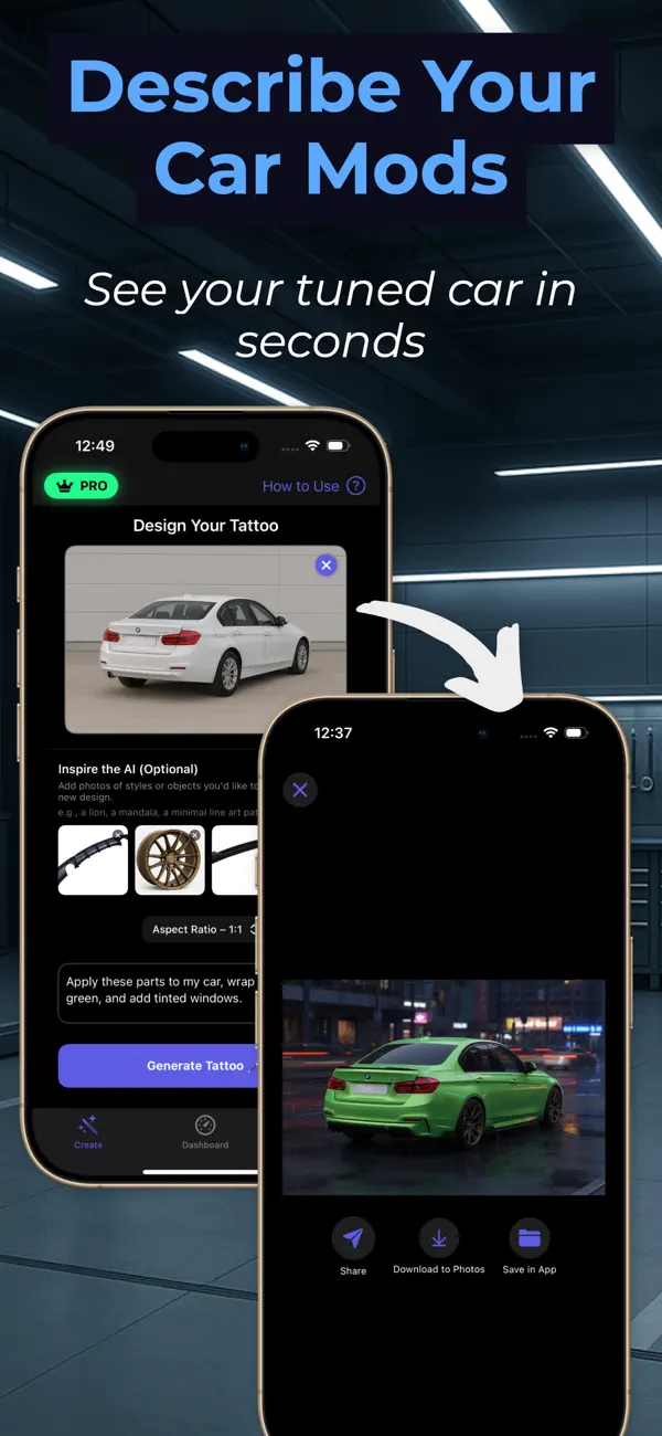 Car Mod & Tuning AI - Paul App Store screenshot 2