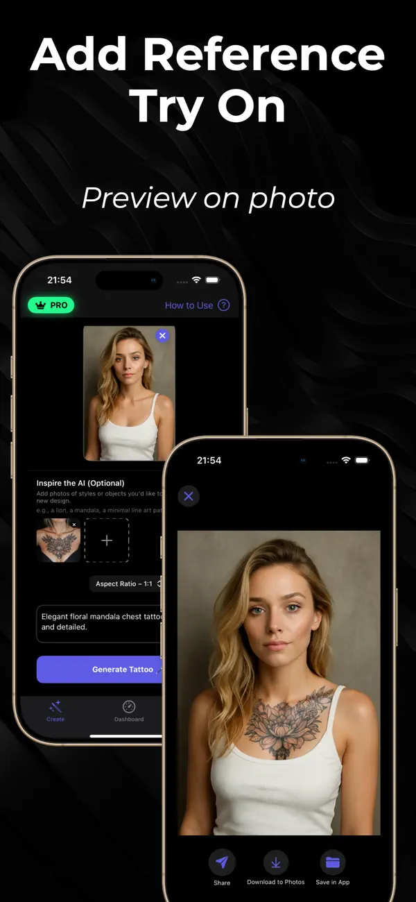 Tattoo AI Generator Try-On Lui App Store screenshot 5