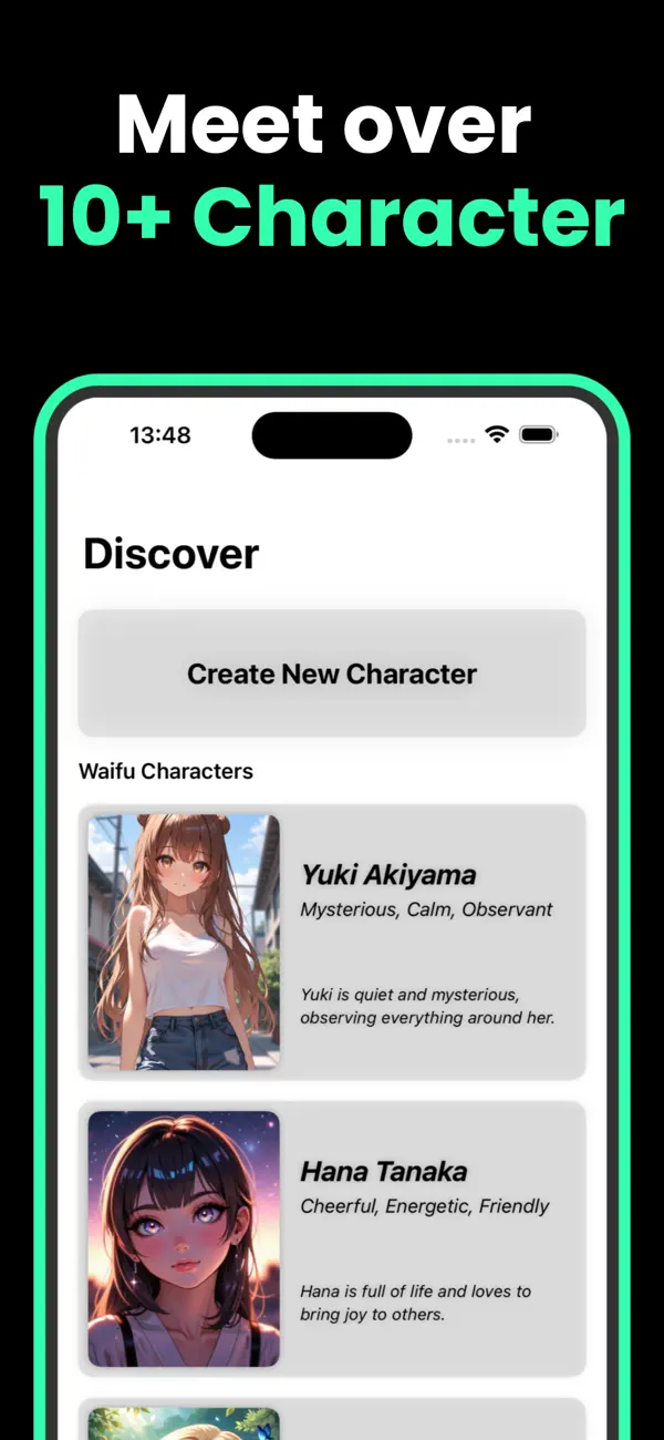 Waifu AI Anime Girlfriend App Store screenshot 2
